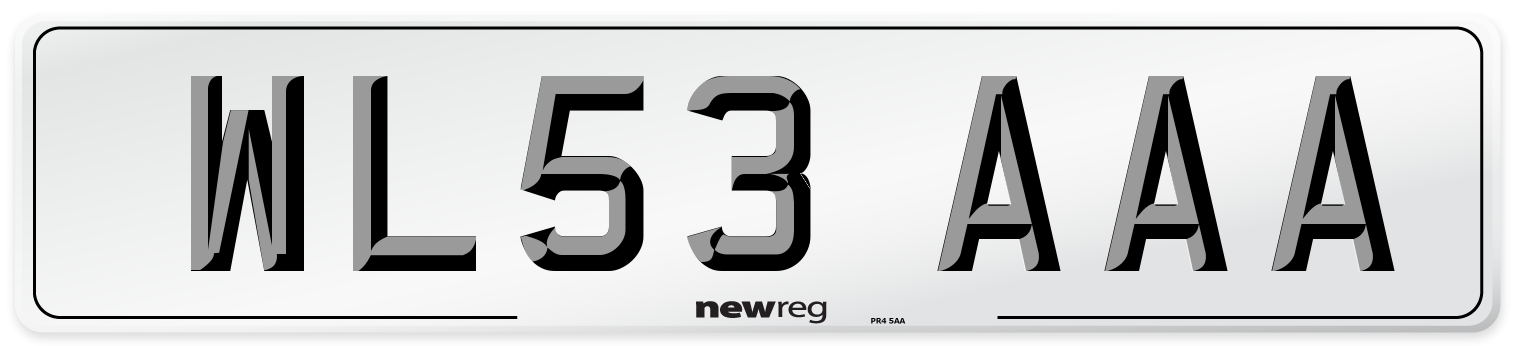 WL53 AAA Number Plate from New Reg